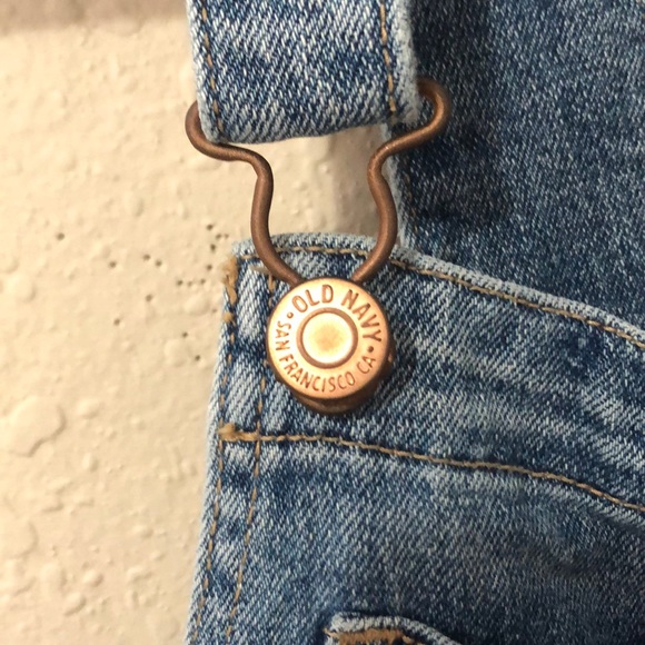 Front Pocket Overall Denim Shorts - Picture 2 of 6